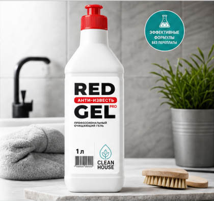 Чистящее средство от известкового налета Red Gel Pro 1 л.